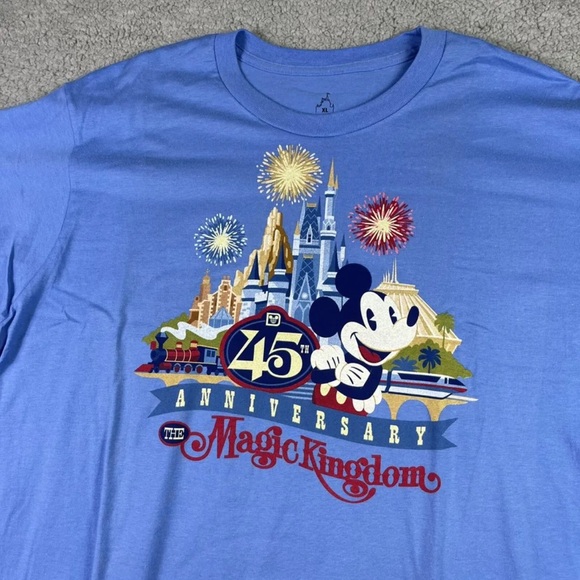 Disney / Magic Kingdom 45th Anniversary Celebration Short Sleeve Crewneck Shirt - Picture 3 of 6